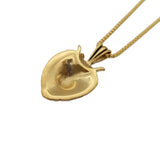 Crown Lion Pendant Necklace Stainless Steel Roaring Lion Charm Hip Hop Jewelry