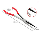 Rubber Handle Crucible Tongs for Melting Quartz Silica Crucible Dish Bowl
