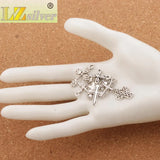 Crucifix Cross Spacer Charm Beads 24pcs 8 styles Alloy Pendants DIY