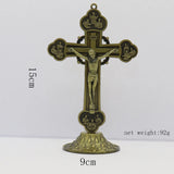 Crucifix Jesus Christ On Stand Cross Antique Twelve Apostles Cross Figurines