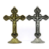 Crucifix Jesus Christ On Stand Cross Antique Twelve Apostles Cross Figurines