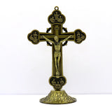 Crucifix Jesus Christ On Stand Cross Antique Twelve Apostles Cross Figurines