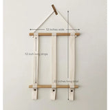 Wood Hair Bow Headband Organizer Storage Hanging Ribbon