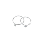 Crystal 925 Sterling Silver Hoop Nose Ring Thin Nose Piercing Women Men