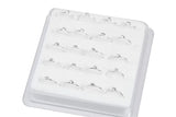 Crystal 925 Sterling Silver Hoop Nose Ring Thin Nose Piercing Women Men