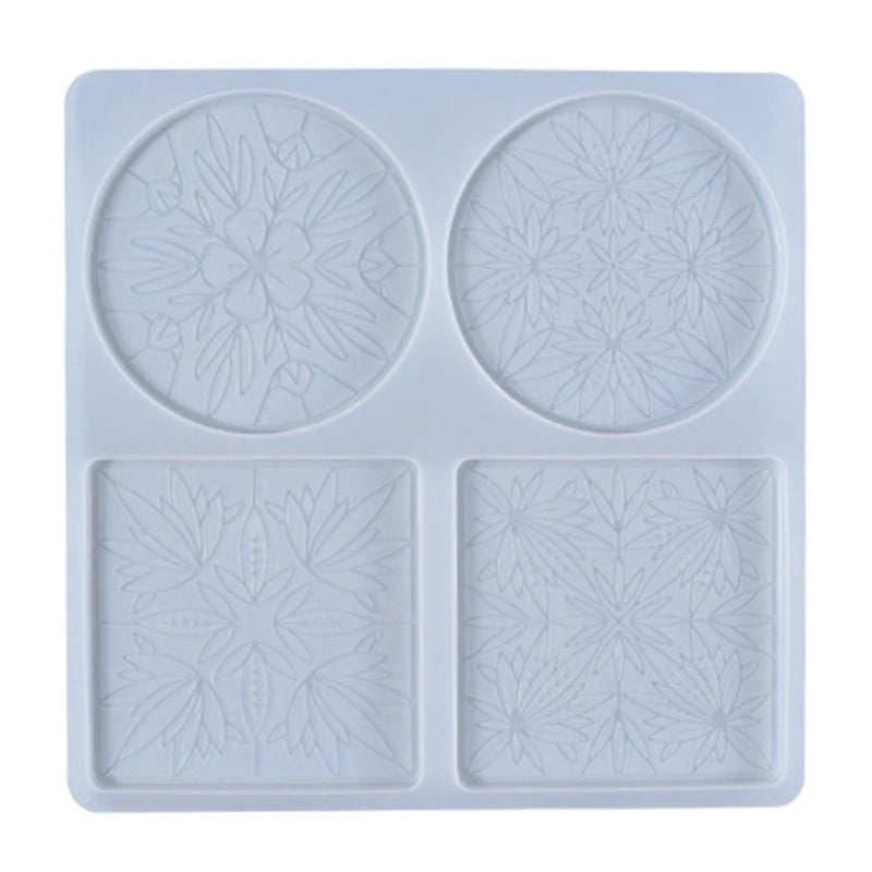 Silicone Agate Coaster Mold for Resin Casting DIY Jewelry Making