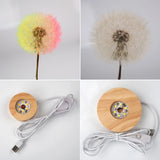 Crystal Ball Night Lights Resin Mold with Flower and LED Base