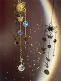 Golden Flower Crystal Ball Suncatcher - Home Party Decor