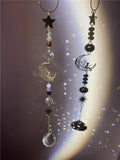 Crystal Ball Suncatcher Moon Stars Angel Girls Windows Hanging Decor