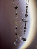 Crystal Ball Suncatcher Moon Stars Angel Girls Windows Hanging Decor