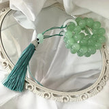 Crystal Beaded Bracelet with Tassel Gemstones Handheld Bracelet