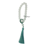 Crystal Beaded Bracelet with Tassel Gemstones Handheld Bracelet