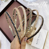 Crystal Beaded Hair Band Headwear Pearl Flower Headband