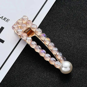 Crystal Beads Hairpin Women Clip Hair Accessories Girl's Head Jewelry