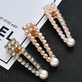 Crystal Beads Hairpin Women Clip Hair Accessories Girl's Head Jewelry