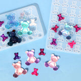 Crystal Bear Resin Silicone Molds for Jewelry Making