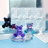 Crystal Bear Resin Silicone Molds for Jewelry Making