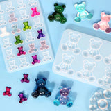 Crystal Bear Resin Silicone Molds for Jewelry Making