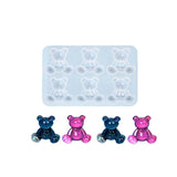 Crystal Bear Resin Silicone Molds for Jewelry Making