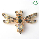 Crystal Bee Honeybee Button 10pcs 34x52mm Alloy Charms DIY Pendant Jewelry