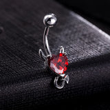 Crystal Navel Ring Zircon Dangle Body Piercing Jewelry