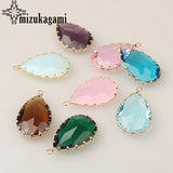 Crystal Birthstones Water Drop Charms for Memory Locket
