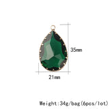 Crystal Birthstones Water Drop Charms for Memory Locket