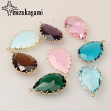 Crystal Birthstones Water Drop Charms for Memory Locket