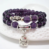 Crystal Kitten Oil Leaf Multilayer Bracelet for Women