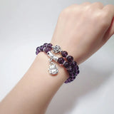 Crystal Kitten Oil Leaf Multilayer Bracelet for Women