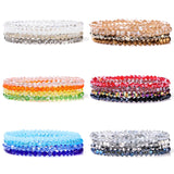 Crystal Bracelet Set Faceted Czech Austria Beads Bracelet Y2K