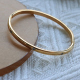 Crystal Bracelets Titanium Steel Plated Bangles for Women