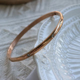 Crystal Bracelets Titanium Steel Plated Bangles for Women