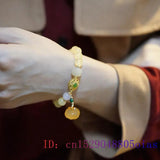 Crystal Bracelets for Women Jade Jewelry Citrine Men Beads