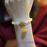 Crystal Bracelets for Women Jade Jewelry Citrine Men Beads