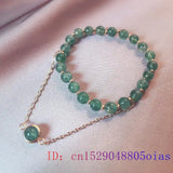 Natural Jadeite Gemstone Beads Bracelet for Women
