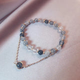 Natural Jadeite Gemstone Beads Bracelet for Women