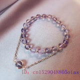 Natural Jadeite Gemstone Beads Bracelet for Women