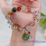 Crystal Bracelets for Women Chinese Jade Bangles Men Jewelry