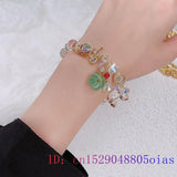 Crystal Bracelets for Women Chinese Jade Bangles Men Jewelry