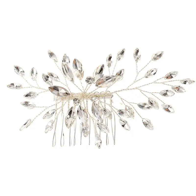 Crystal Bridal Hair Jewelry Rhinestone Headbands Bride Hair Piece