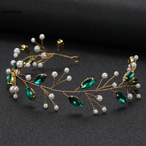 Crystal Bridal Headband Rhinestone Wedding Headdress Hair Accessories
