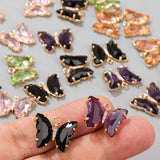 Austria Crystal Butterfly Charms Beads Pendant DIY Jewelry Making
