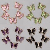 Austria Crystal Butterfly Charms Beads Pendant DIY Jewelry Making