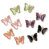 Austria Crystal Butterfly Charms Beads Pendant DIY Jewelry Making