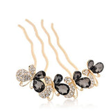 Crystal Butterfly Hair Clip Wedding Tiaras Bridal Headpieces