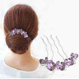 Crystal Butterfly Hair Clip Wedding Tiaras Bridal Headpieces