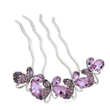 Crystal Butterfly Hair Clip Wedding Tiaras Bridal Headpieces