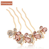Crystal Butterfly Hair Clip Wedding Tiaras Bridal Headpieces