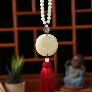 Car Pendant Hanging Men Safe Driving Blessing Ornament Car Decor Tassel Pendant
